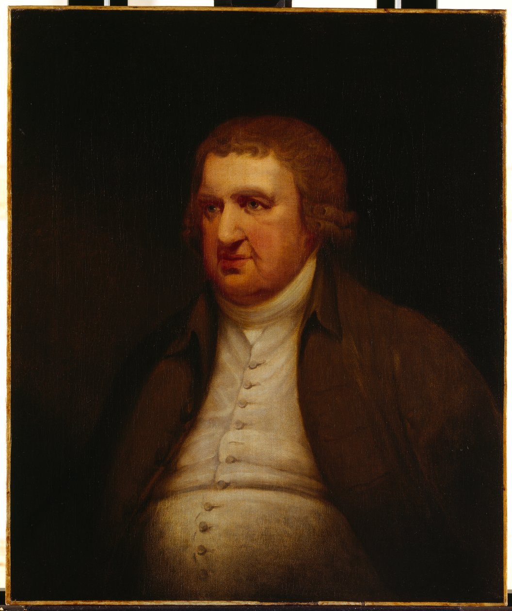 Erasmus Darwin (olej na płótnie) autorstwa Joseph (after) Wright of Derby