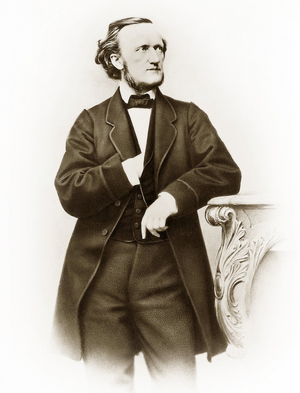 Portret Richarda Wagnera (1813-1883), niemieckiego kompozytora zdjęcie Josepha Alberta (1825-1886) autorstwa Joseph Albert