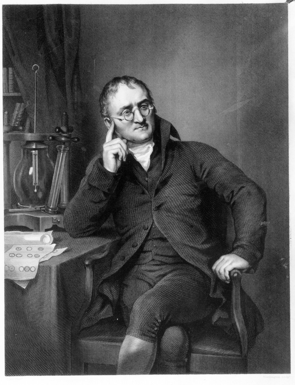 John Dalton, wyryty przez Williama Henry