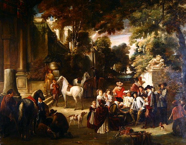 Fete Champetre (olej na płótnie) autorstwa Joseph Anne Leroy