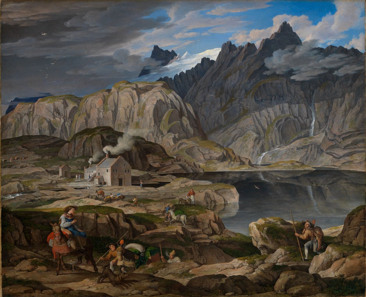 Hospicjum na przełęczy Grimsel autorstwa Joseph Anton Koch