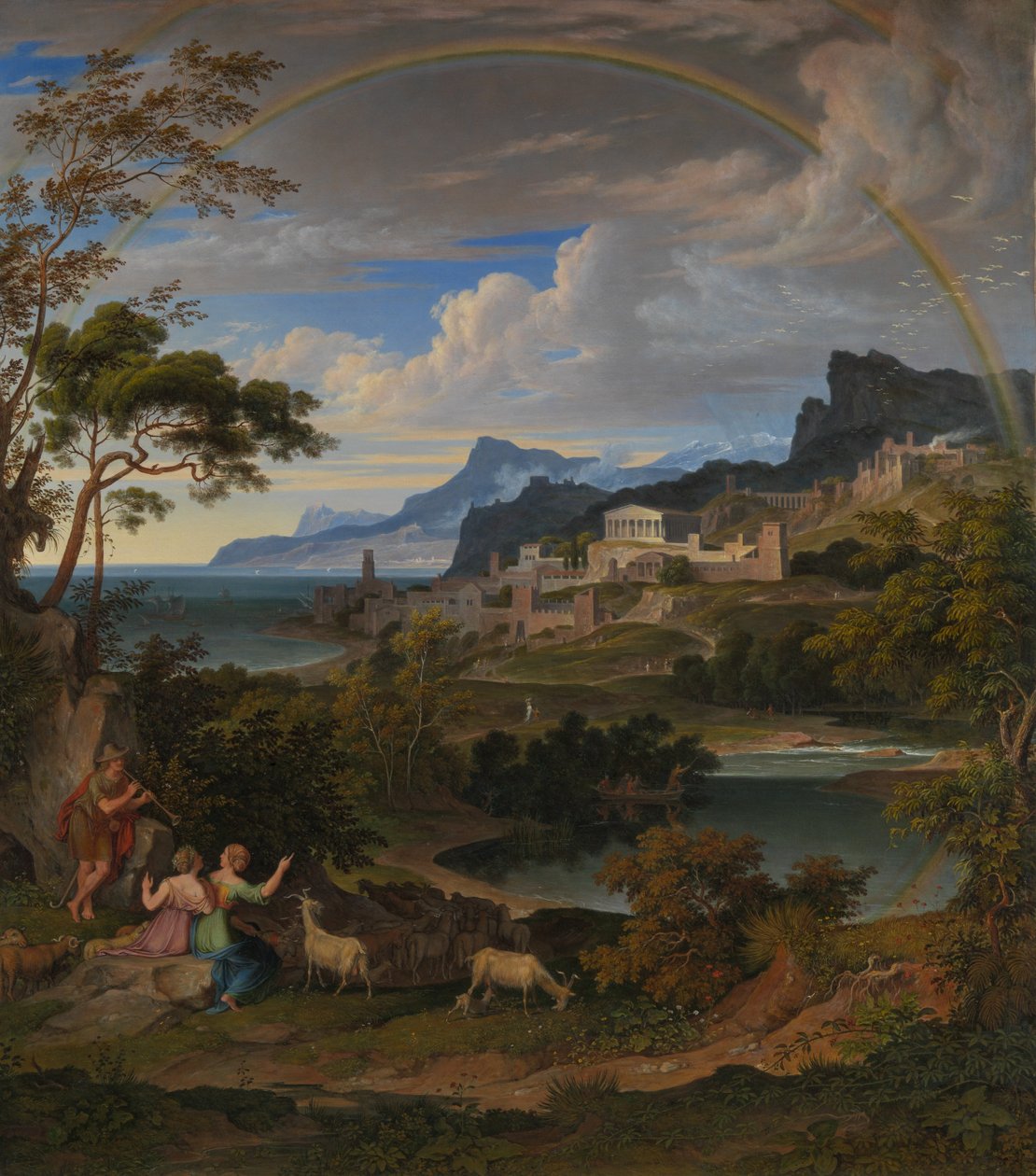 Heroiczny krajobraz z tęczą, 1824. autorstwa Joseph Anton Koch