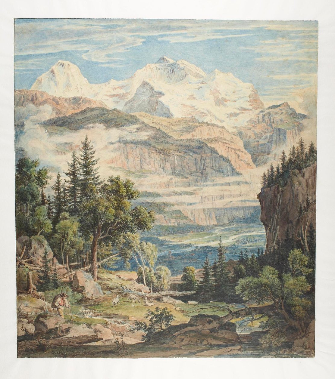 Szwajcarski krajobraz autorstwa Joseph Anton Koch