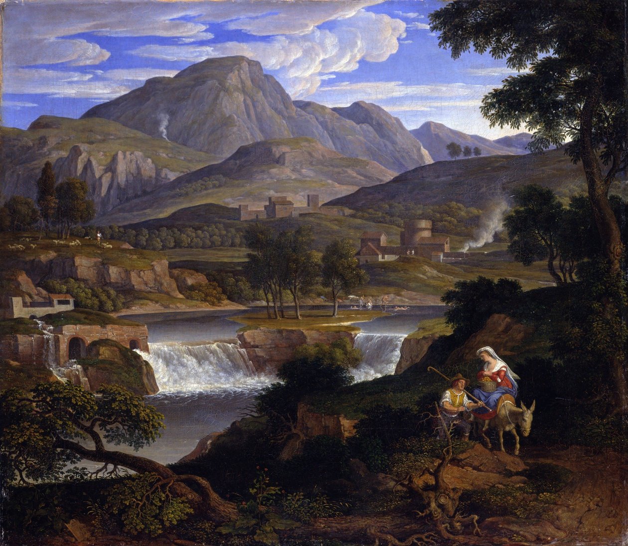 Wodospady w Subiaco autorstwa Joseph Anton Koch