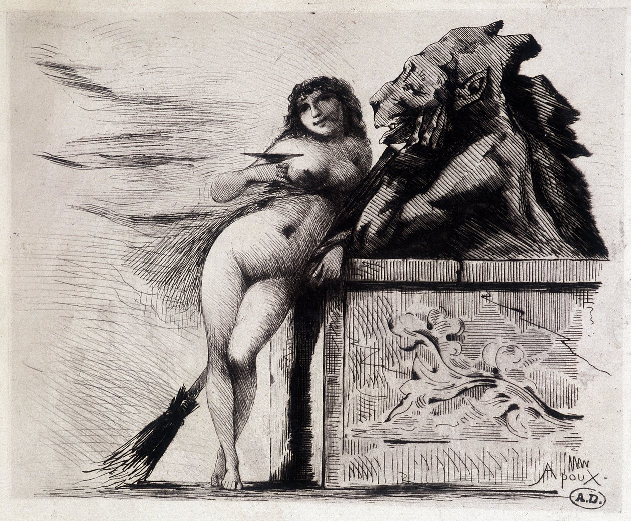 Sorcerer przez Apoux, b.d. 19. autorstwa Joseph Apoux