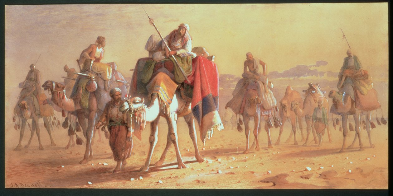 Arabska przyczepa kempingowa (wc) autorstwa Joseph Austin Benwell