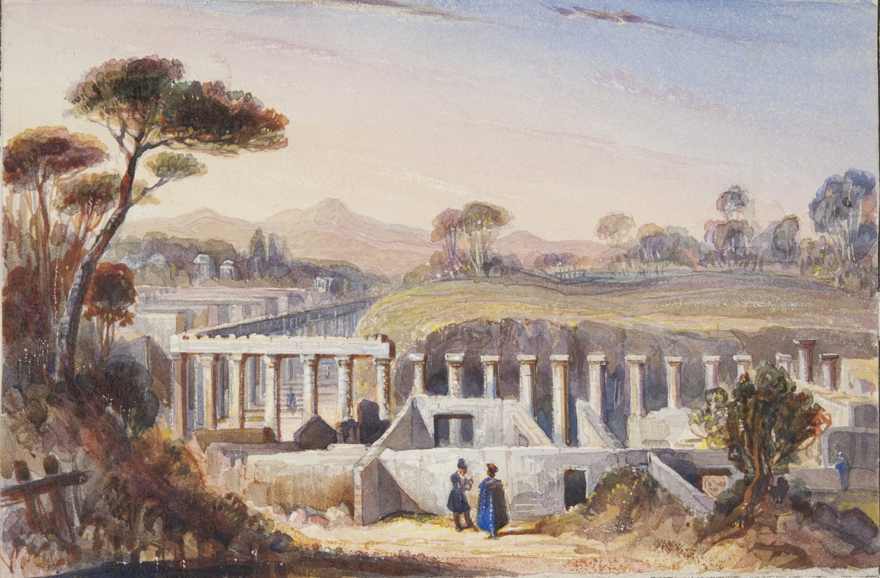 Akwarela wklejona do Thomas Moodys Journal z wycieczki po Szwajcarii i Włoszech, 1822 (wc na papierze) autorstwa Joseph Axe Sleap
