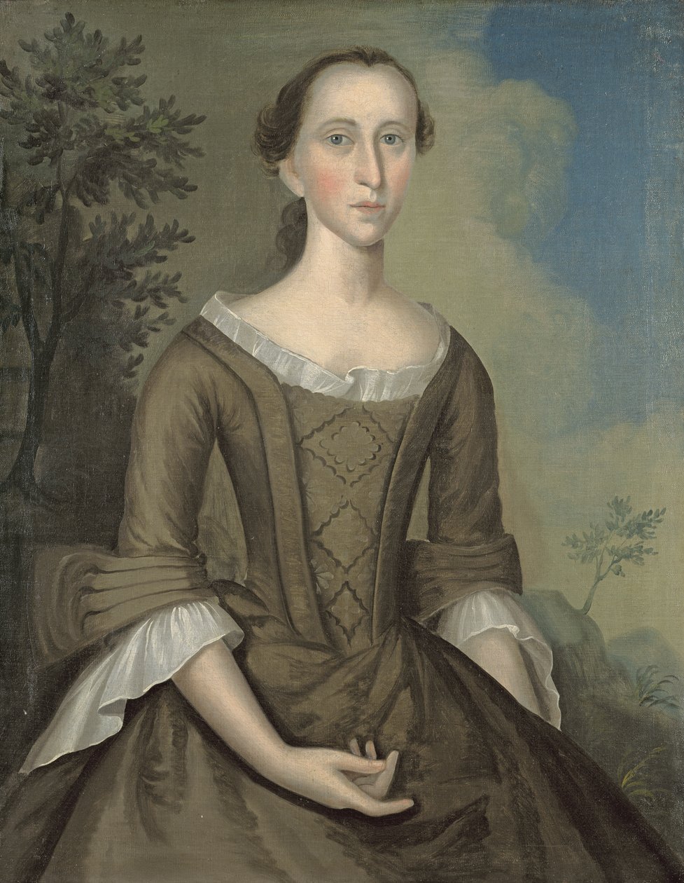 Pani John Haskins (z domu Hannah Upham) 1759 (zob. też 228089) autorstwa Joseph Badger
