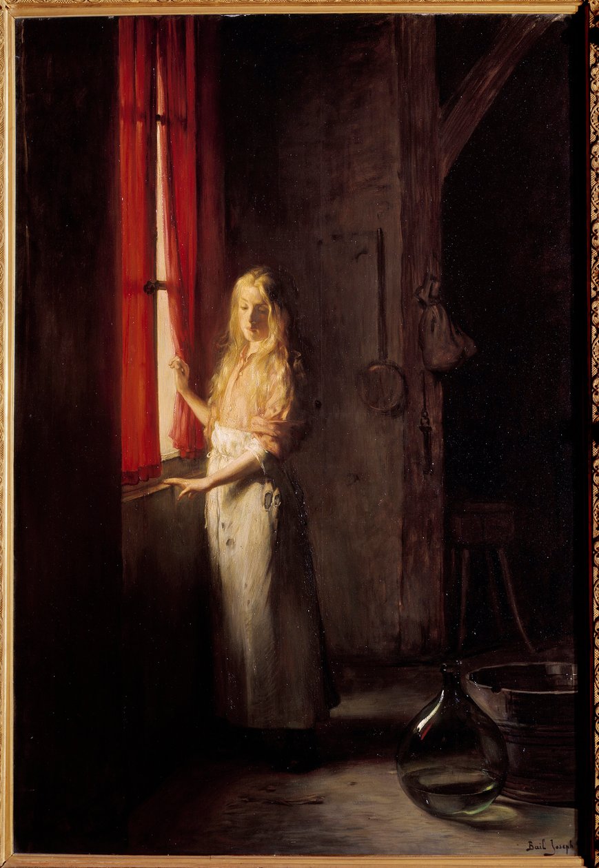 Kopciuszek Ilustracja do opowieści o Charlesie Perrault. Obraz Josepha Baila (1862-1921) XIX-wieczny Paryż, sztuka dekoracyjna - ilustracja Kopciuszka do opowieści Charlesa Perraulta. Obraz Josepha Baila (1862-1921) autorstwa Joseph Bail