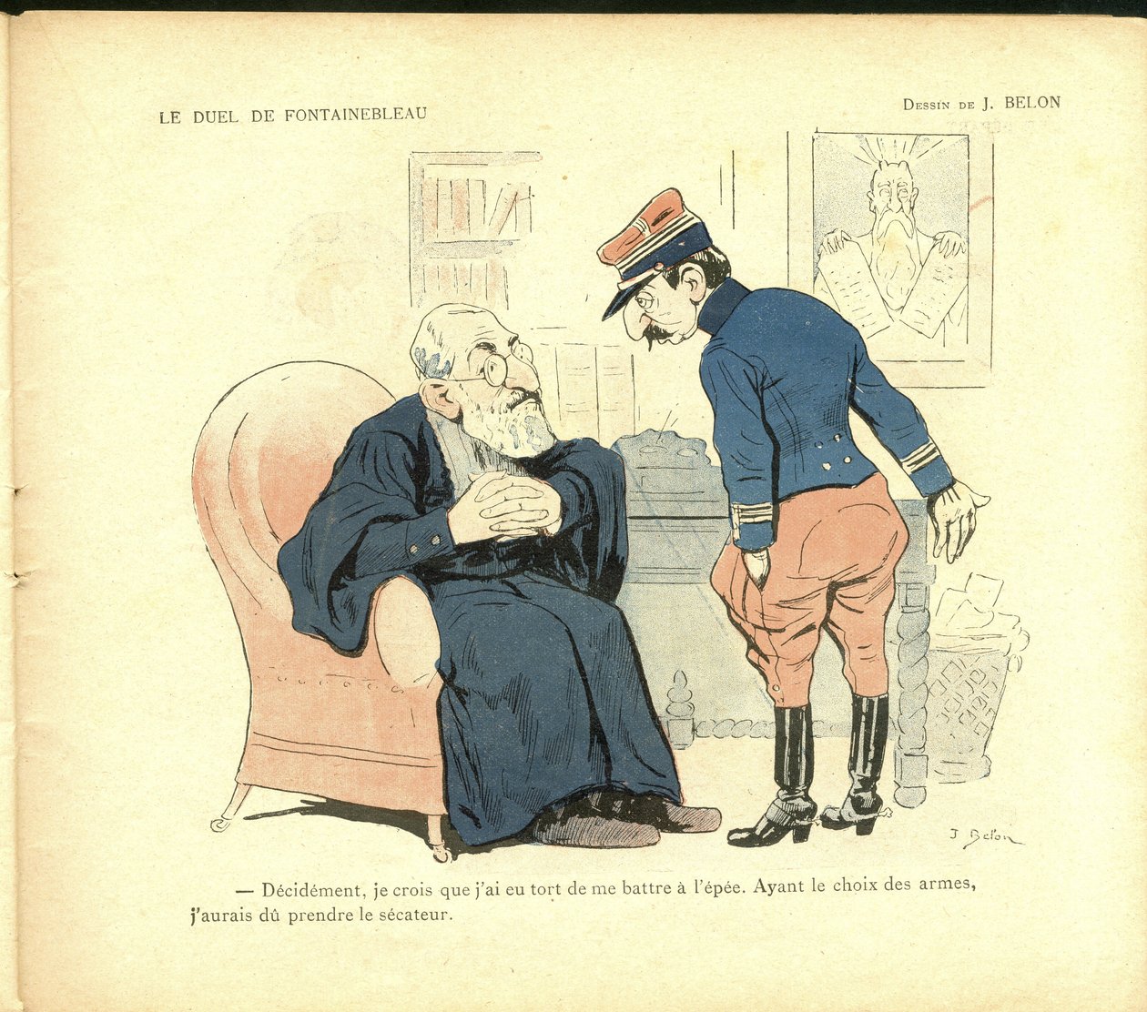 ilustracja z Albumu nieprzejednanych: Rok 1900 (druk) autorstwa Joseph Belon