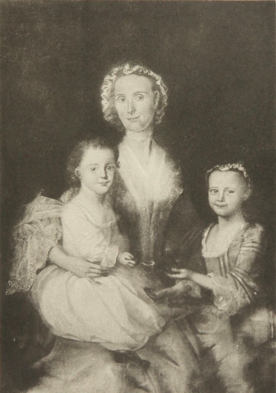 Anne Butterfield Tucker i jej dzieci, Elizabeth i Nathaniel autorstwa Joseph Blackburn