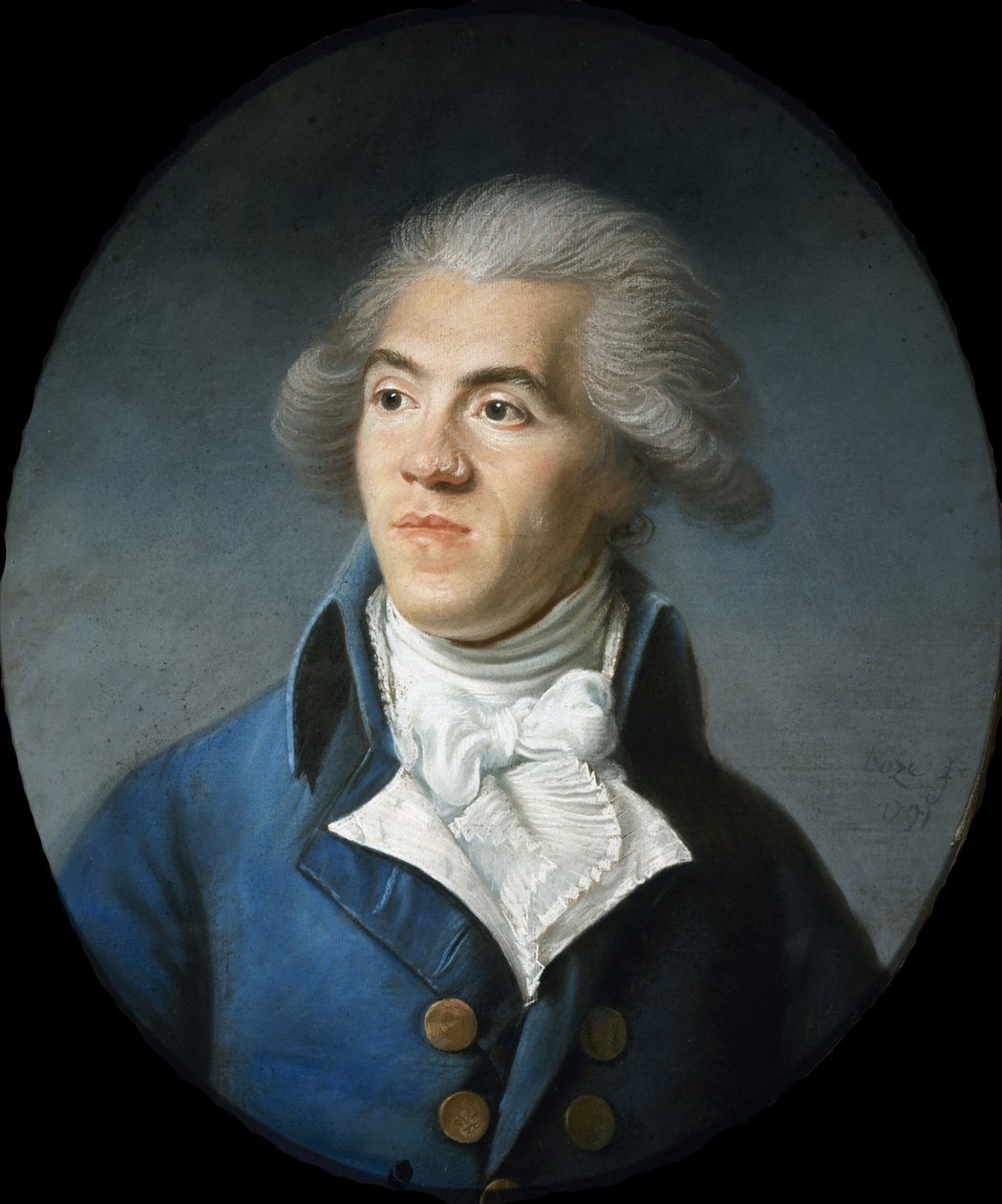 Portret Antoine-Pierre-Joseph-Marie Barnave 1761-1793, początek lat siedemdziesiątych. autorstwa Joseph Boze