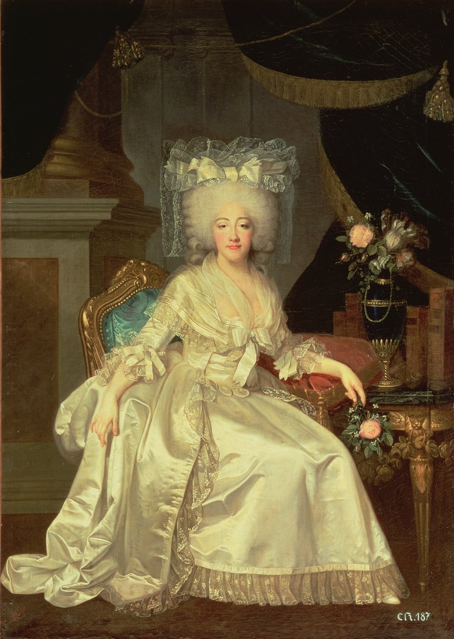 Portret Louise Marie Josephine z Sabaudii, hrabiny Prowansji autorstwa Joseph Boze