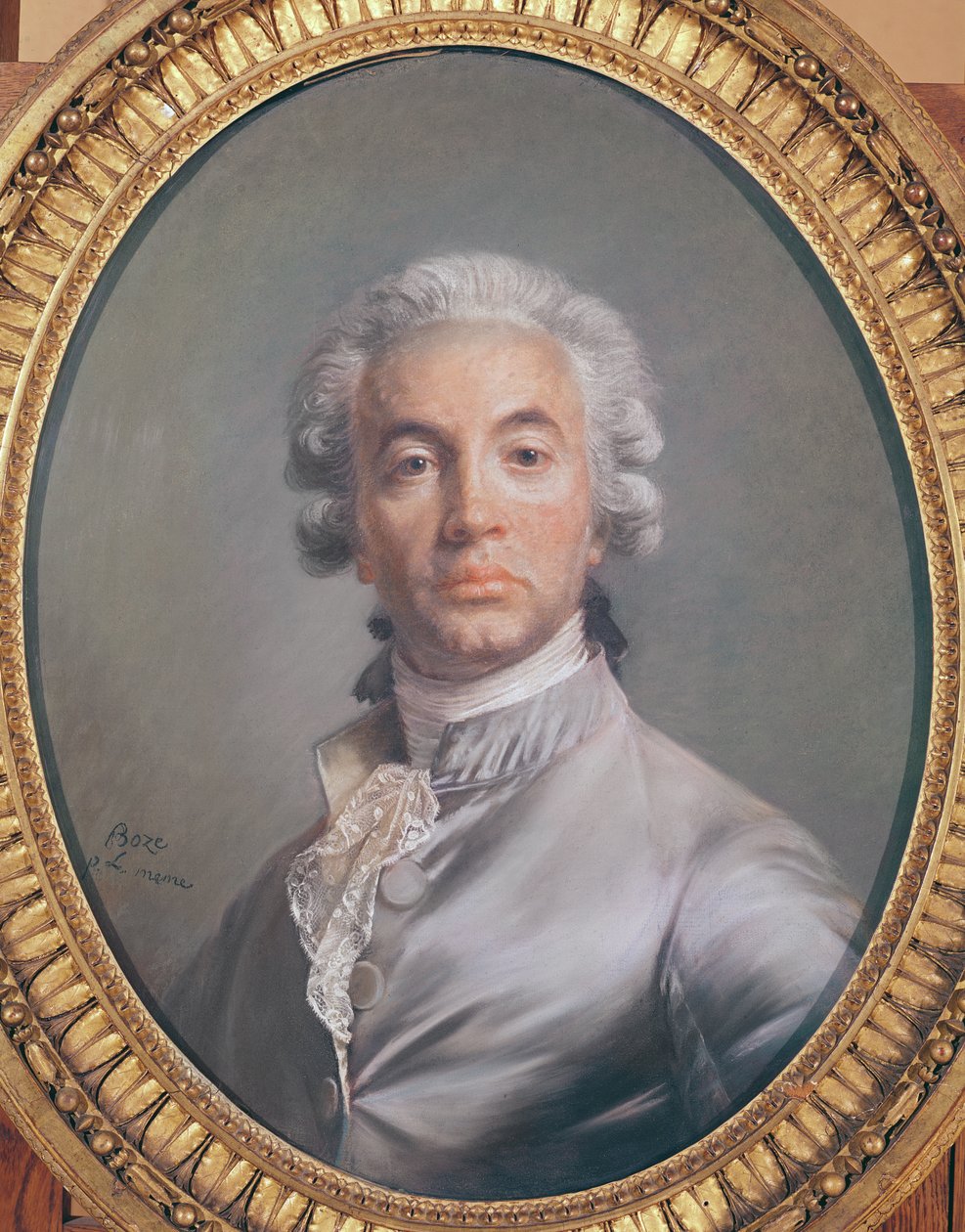 Autoportret (pastel na niebieskim papierze) autorstwa Joseph Boze