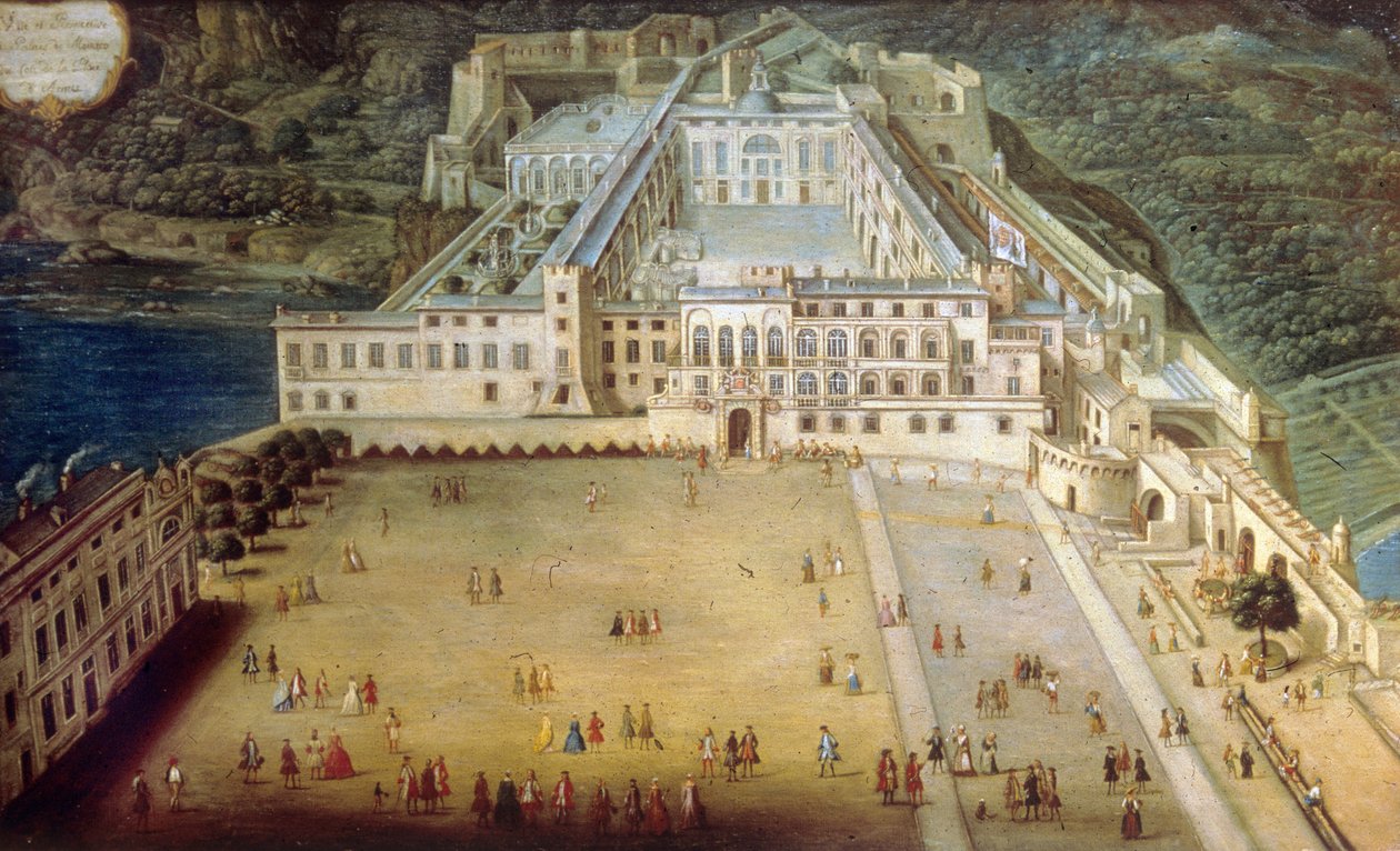 Pałac w Monako w 1732 roku autorstwa Joseph Bressan