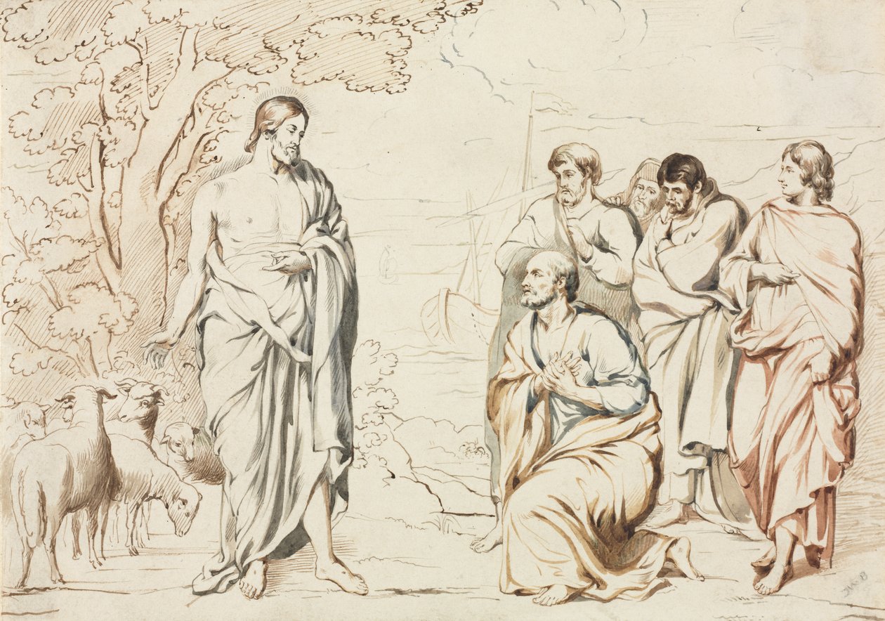 Chrystus i Jego uczniowie autorstwa Joseph Brett