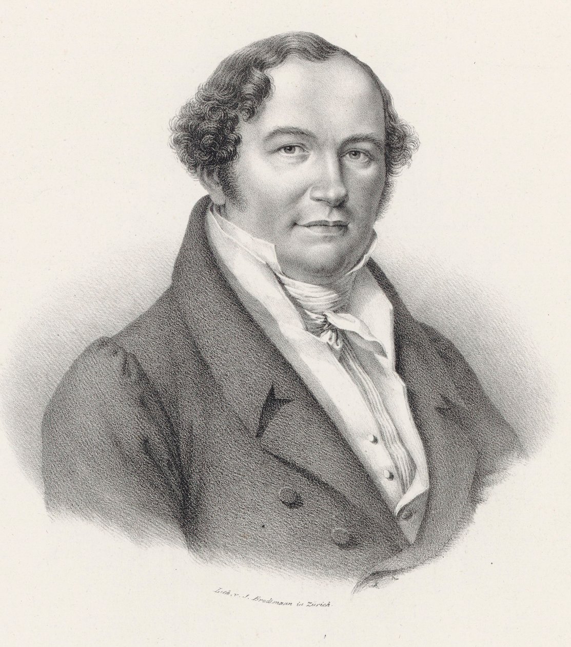 Portret kompozytora Conradina Kreutzera 1780-1849. autorstwa Joseph Brodtmann