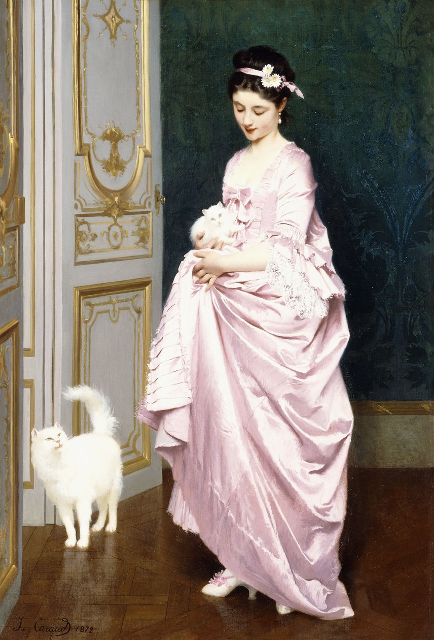 Uczucie kota, 1872 autorstwa Joseph Caraud