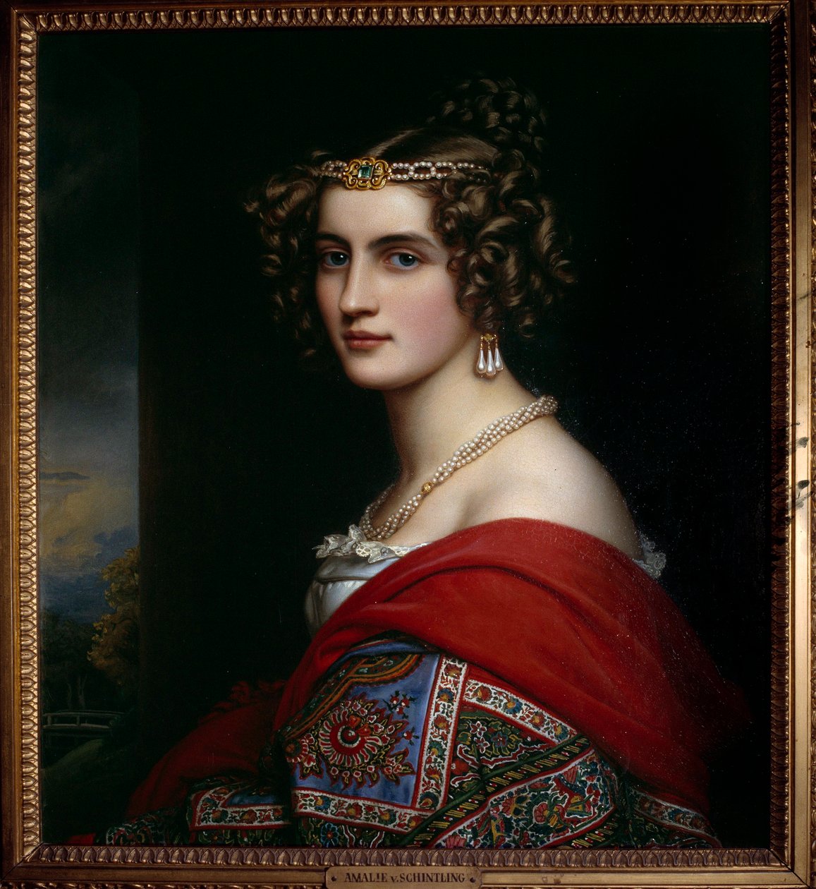 Portret Amalie von Schintling Obraz Josefa Karla Stielera (1781-1858) 1831 Monachium. Zamek De Nymphenburg autorstwa Joseph Carl Stieler