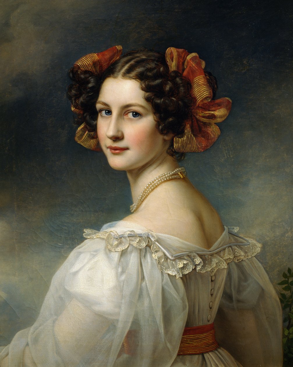 Portret Auguste Strobl autorstwa Joseph Carl Stieler