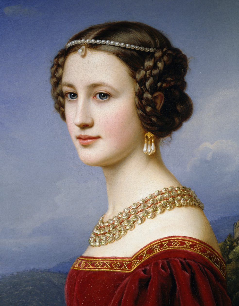 Portret Kornelii Vetterlein autorstwa Joseph Carl Stieler