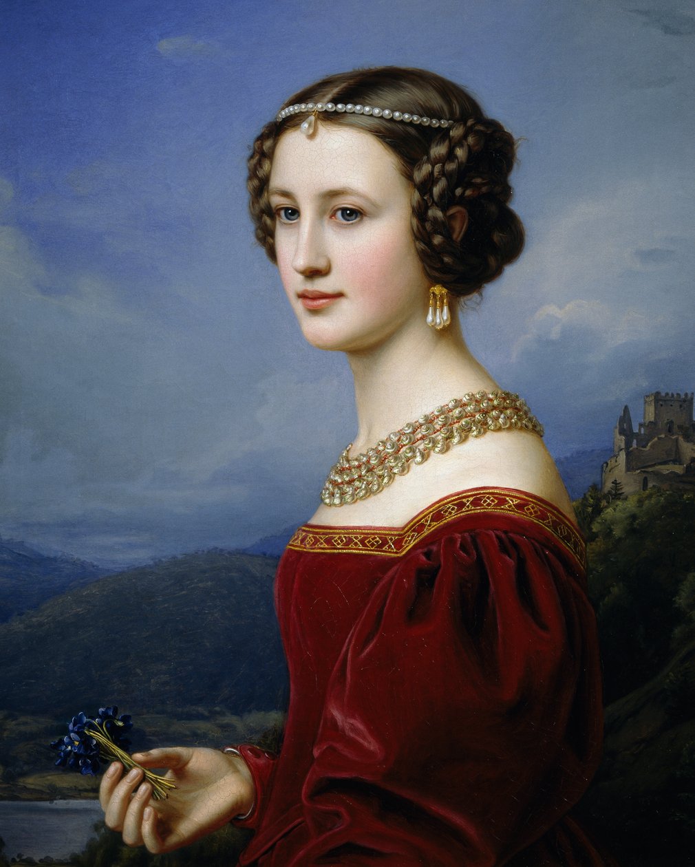 Portret Cornelii Vetterlein autorstwa Joseph Carl Stieler