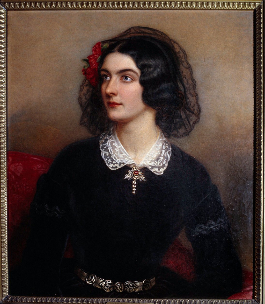 Portret Loli Montes lub Monteza (olej na płótnie) autorstwa Joseph Carl Stieler