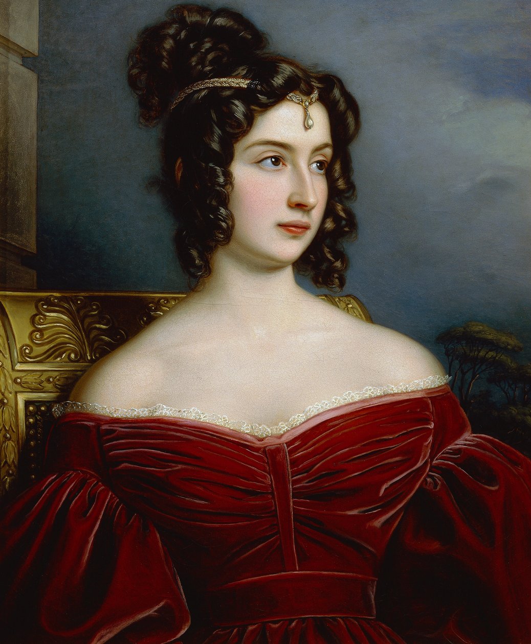 Portret Marchesy Marianny Florenzi autorstwa Joseph Carl Stieler