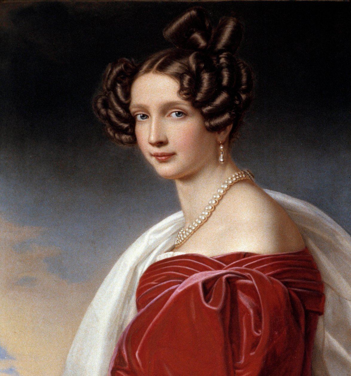 Portret Sophie Frederique, księżniczki Baviere i arcyksiężnej Austrii (1805-1872) Obraz Josepha Karla Stielera (1781-1858) 1832 - Monachium. Chateau De Nymphenburg - Portret Zofii Frederique, księżniczki Bawarii i arcyksiężnej Austrii (18 autorstwa Joseph Carl Stieler