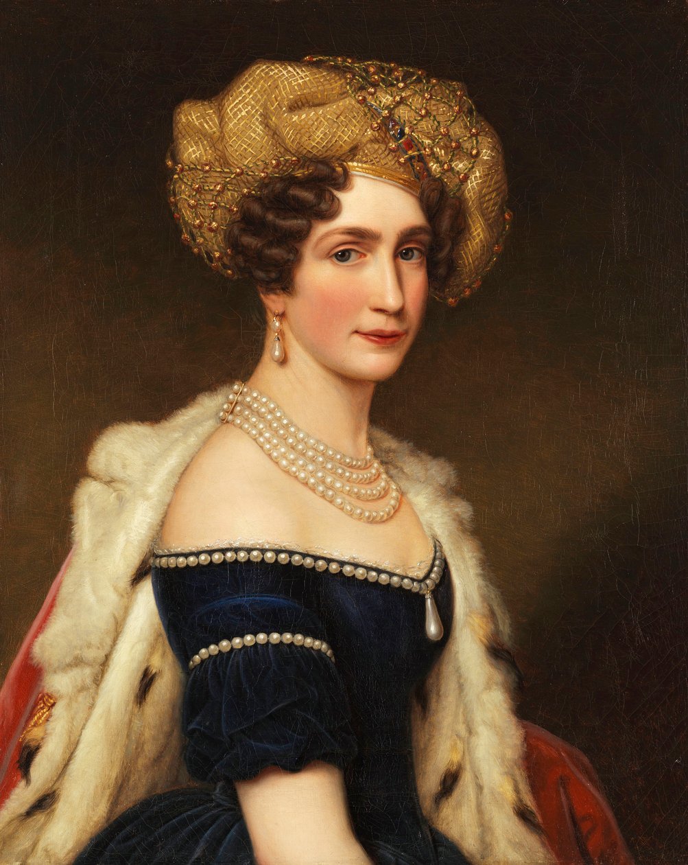 Księżniczka Augusta Bawarska (1788-1851), księżna Leuchtenberg, ok. 1825 (olej na płótnie) autorstwa Joseph Carl Stieler
