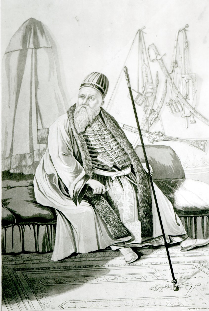 Portret Ali Paszy z Yanniny, rytowany przez Roberta Havella, 1822 autorstwa Joseph Cartwright