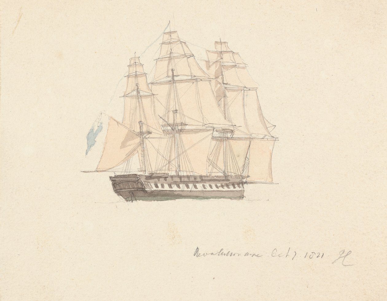 Rewolucyjny 7 października 1821 autorstwa Joseph Cartwright