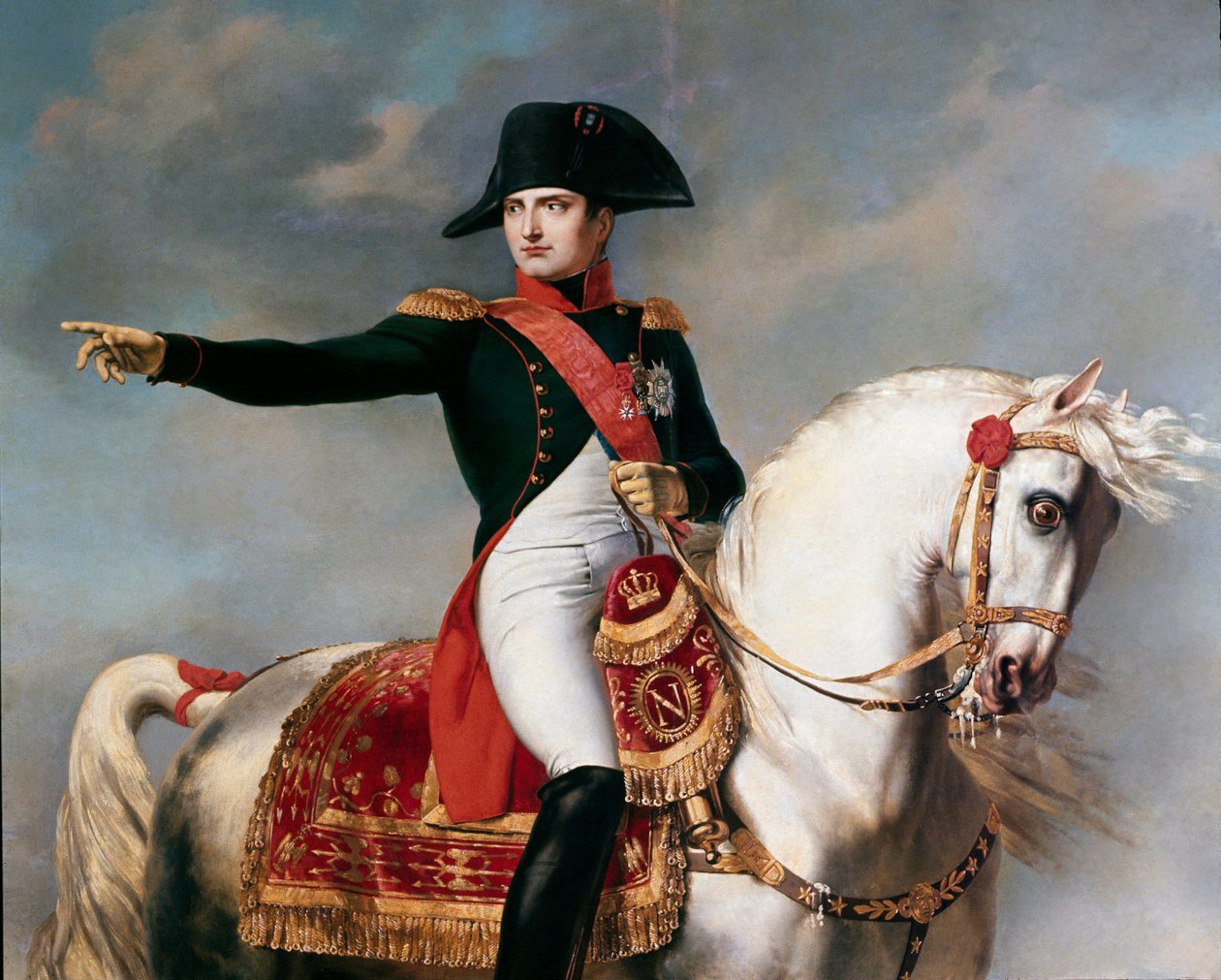 Napoleon na polu bitwy pod Wagram, fragment — Joseph Chabord (1786-1848) autorstwa Joseph Chabord