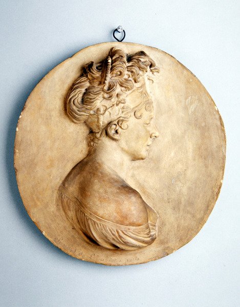 Okrągła płaskorzeźba Madame Recamier, ok. 1801-1802 (terakota) autorstwa Joseph Chinard