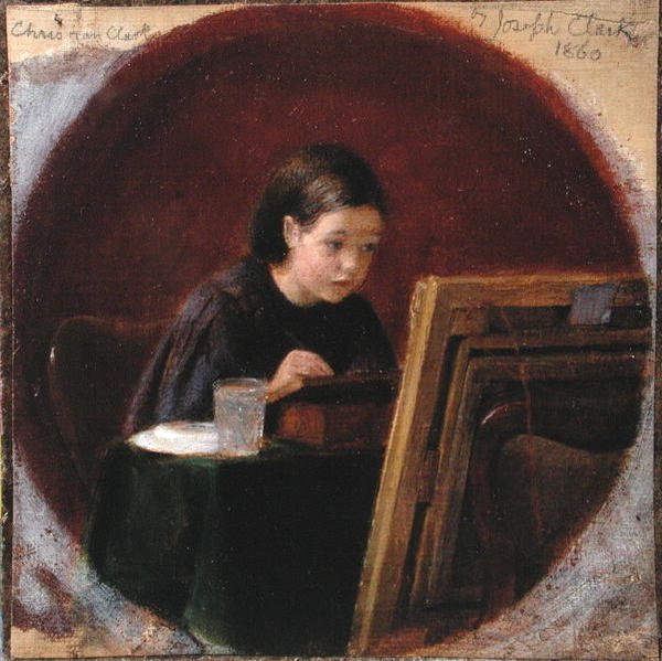 Portret Christiny Mary Clark, ok. 1860 (olej na płótnie) autorstwa Joseph Clark
