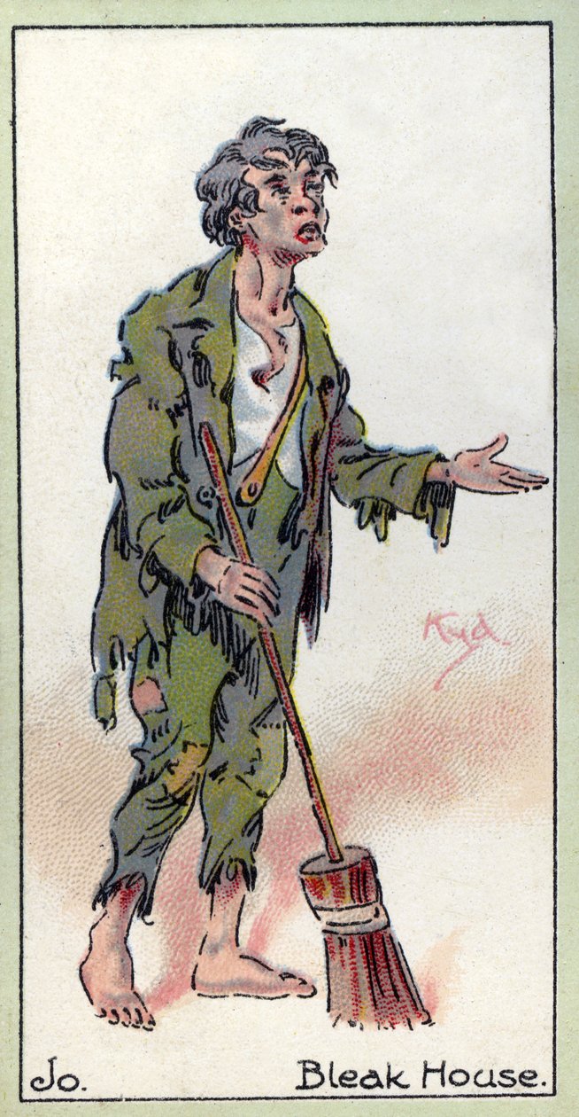 Jo. z „Ponurego domu” Charlesa Dickensa, 1923 autorstwa Joseph Clayton Clarke