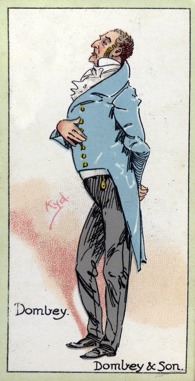 Pan Dombey, forma „Dombey and Son”, Charles Dickens, 1923 autorstwa Joseph Clayton Clarke