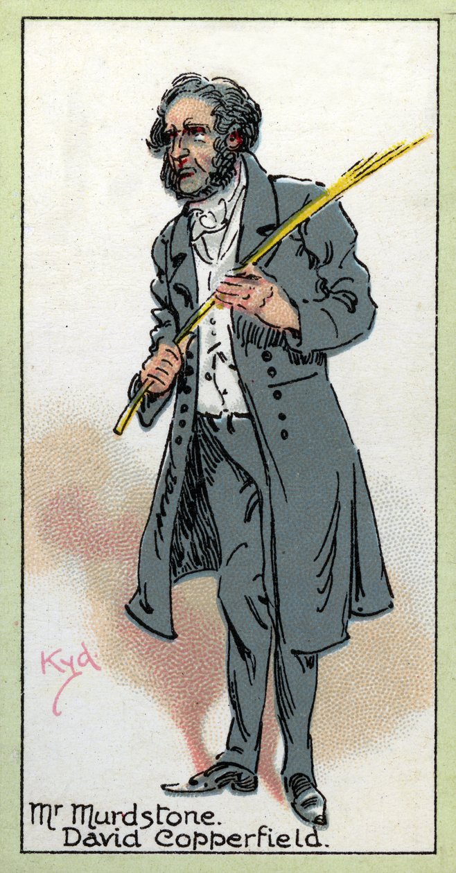 Pan Murdstone, z „David Copperfield”, autorstwa Charlesa Dickensa, 1923 autorstwa Joseph Clayton Clarke