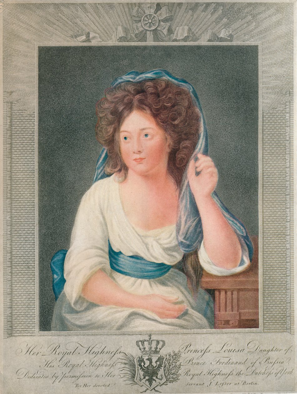 Jej Królewska Wysokość Księżniczka Louisa, córka Jego Królewskiej Wysokości Księcia Ferdynanda Pruskiego, 19 autorstwa Joseph Collyer