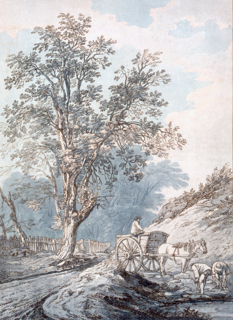 Wóz i koń, XVIII wiek. autorstwa Joseph Constantine Stadler