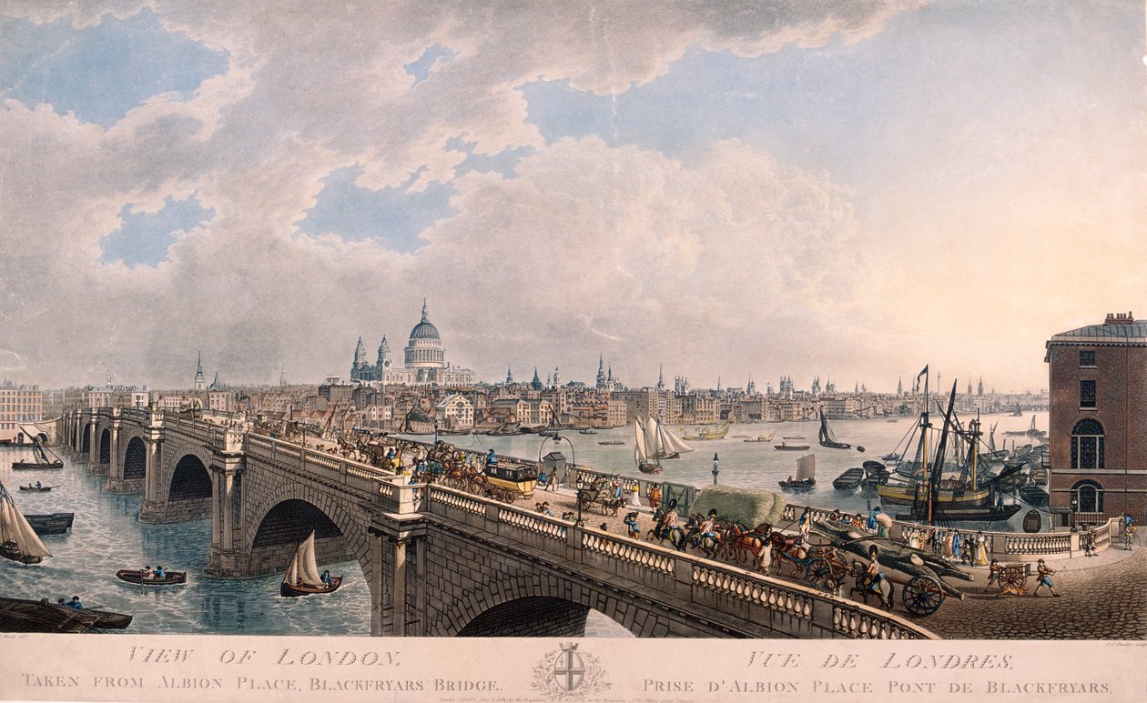 Miasto Londyn od południa, 1802 autorstwa Joseph Constantine Stadler