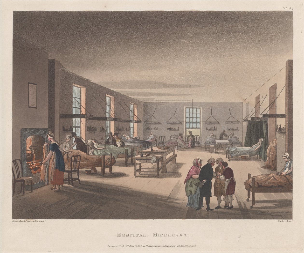 Szpital, Middlesex, 1 kwietnia 1809., 1 kwietnia 1809. autorstwa Joseph Constantine Stadler
