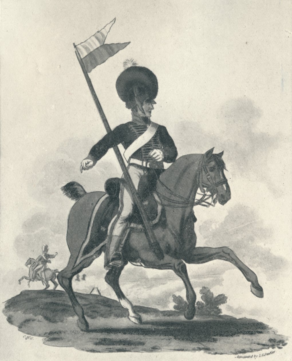 Królewski Korpus Rakietowy Artylerii Konnej, 1812-1815 1909 autorstwa Joseph Constantine Stadler