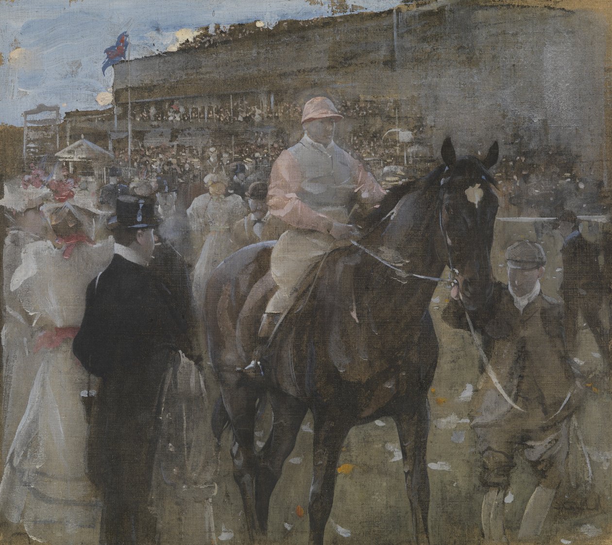 Tor wyścigowy (akwarela i gwasz) autorstwa Joseph Crawhall