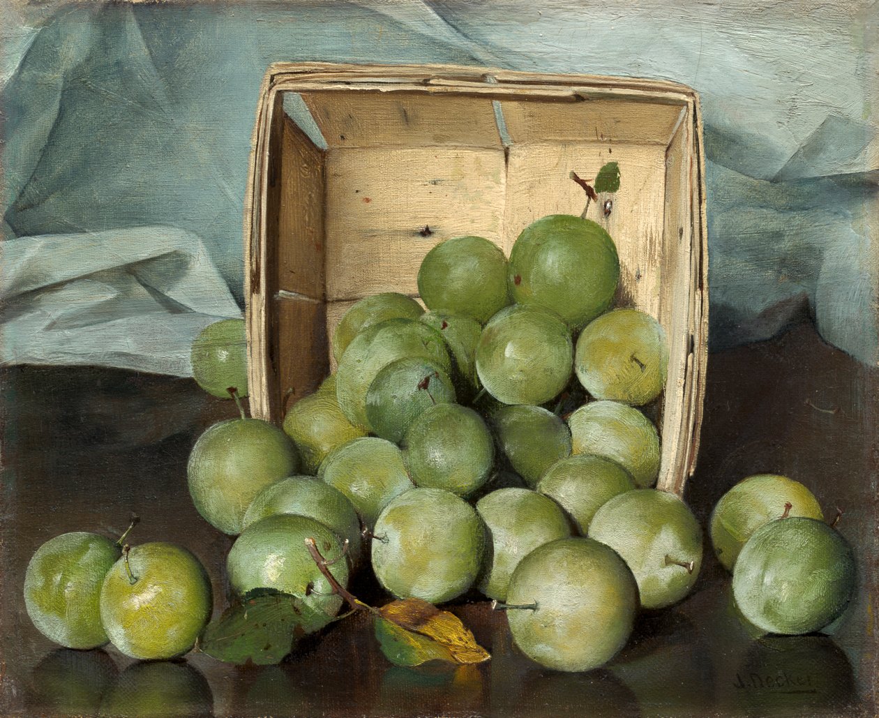 Zielone śliwki, ok.1885 autorstwa Joseph Decker
