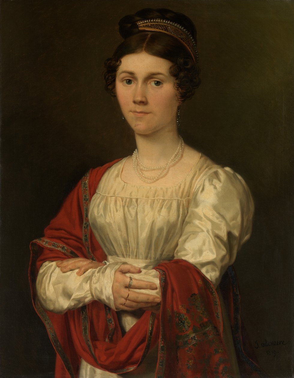 Portret Marii Józefy Pavot (olej na płótnie) autorstwa Joseph Denis Odevaere