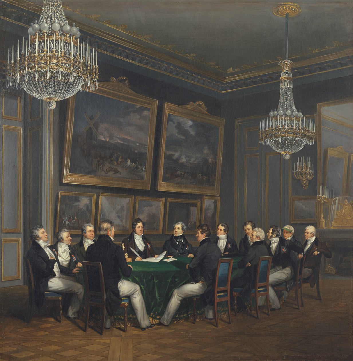 Ludwik Filip (1773-1850) Książę Orleanu, Podpisanie Proklamacji Generalnego Porucznika Królestwa, 31 lipca 1830 autorstwa Joseph Desire Court