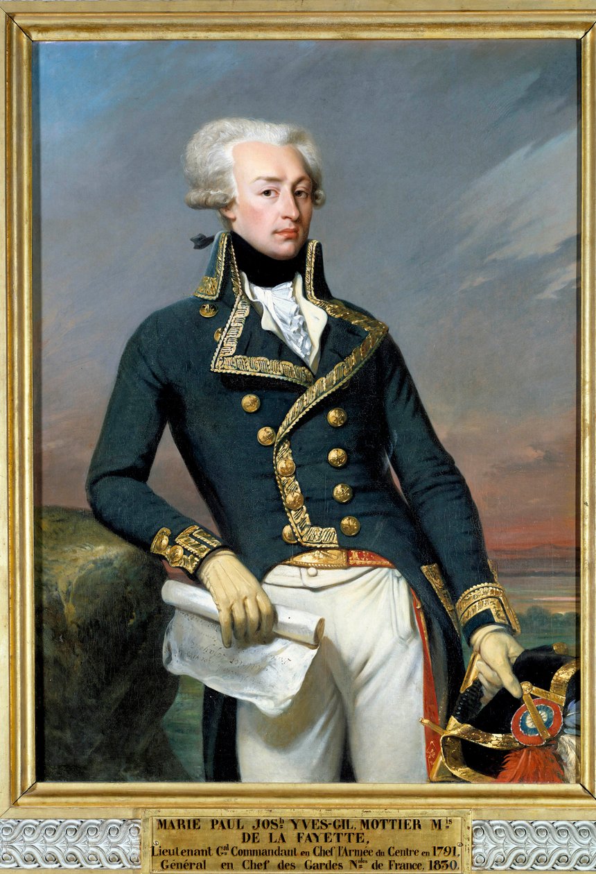 Portret Gilberta du Motiera, markiza de Lafayette (1792) autorstwa Joseph Desire Court