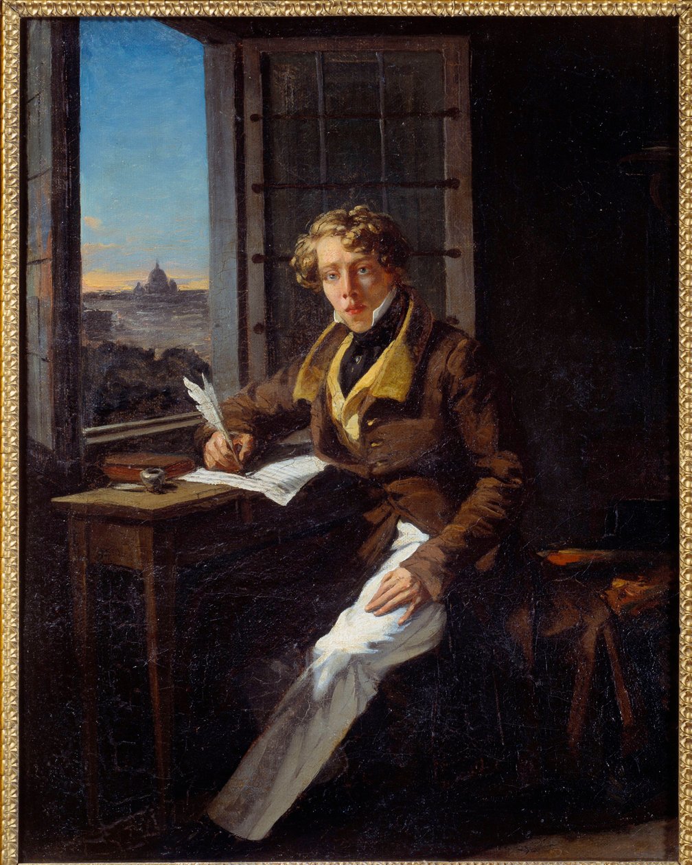 Portret kompozytora Victora Rifusa (1798-1838) Obraz Josepha Courta (1797-1865) 1822 Nd. 0,46x0,37 m Rouen, musee des Beaux Arts autorstwa Joseph Desire Court