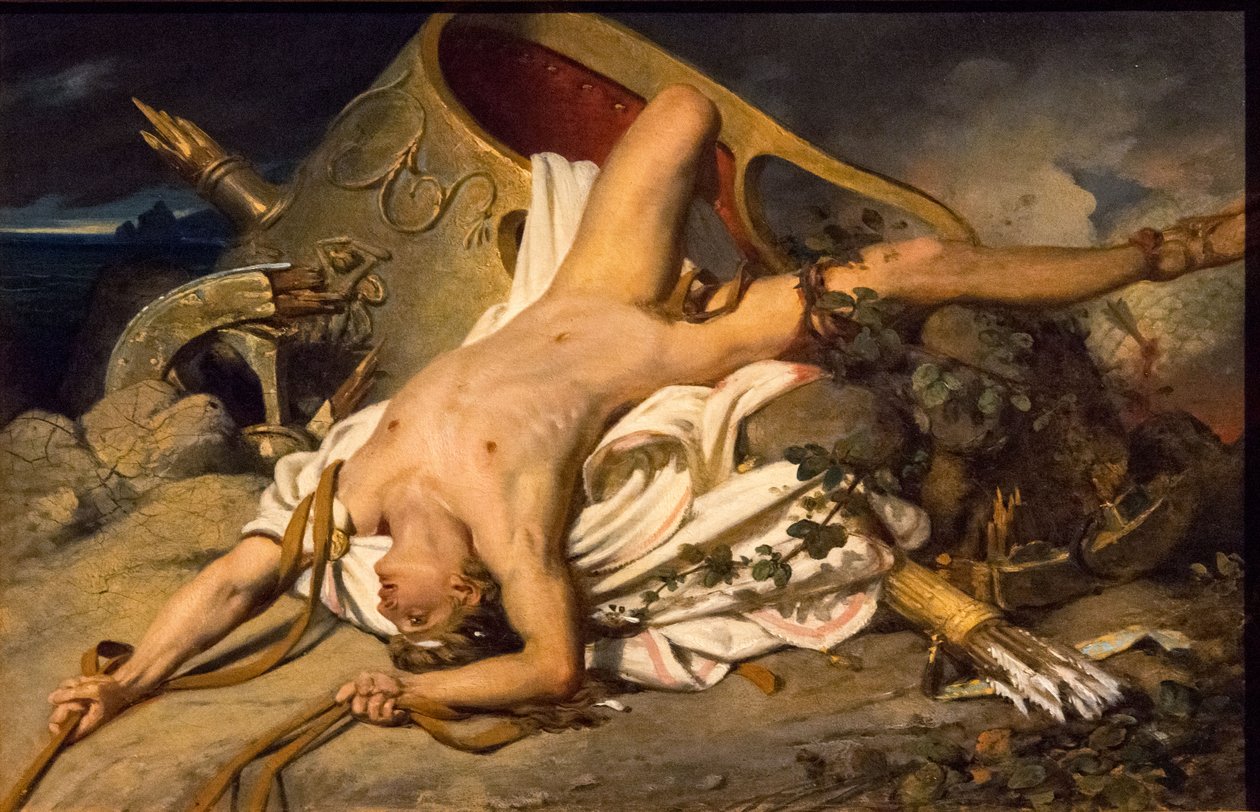 Śmierć Hipolita, 1825. autorstwa Joseph Desire Court